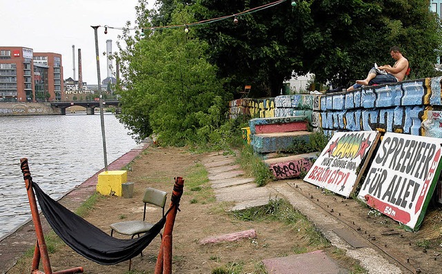 Nicht alle Neubauplne in Berlin stoe...as Projekt Mediaspree war erfolgreich.  | Foto: DPA