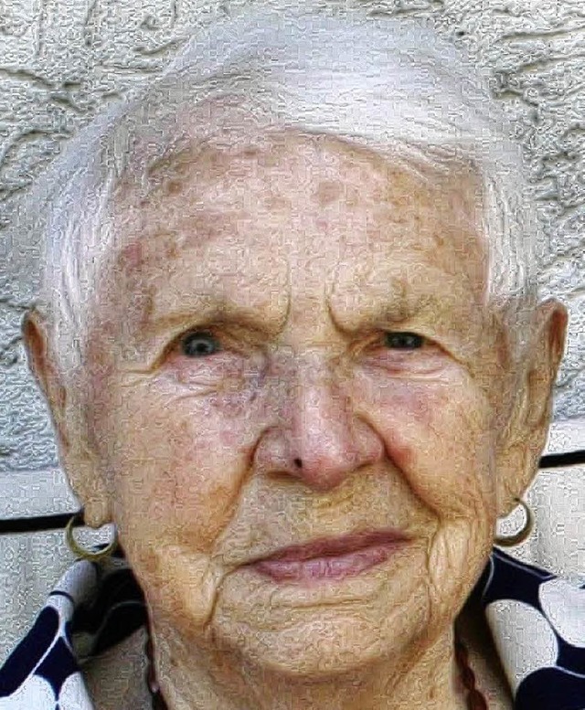 Hedwig Rapp feiert heute ihren 101. Geburtstag.   | Foto: U. Hiller