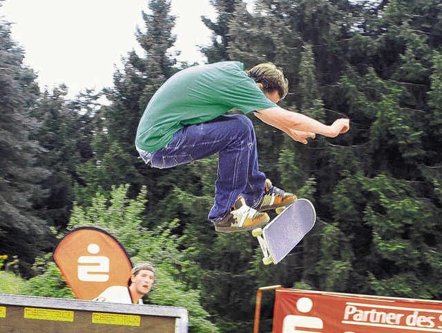 Spektakulre Sprnge gab es beim Hfinger Skate-Cup zu sehen      | Foto: BZ