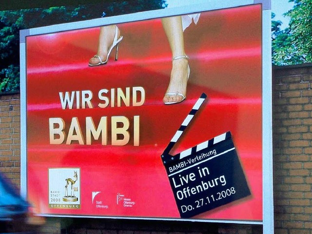 Das Bambi-Werbeplakat  der Stadt Offenburg  | Foto: hr
