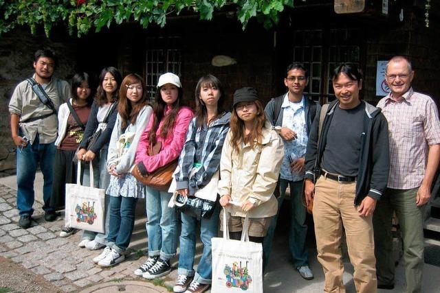 Japanische Studenten zu Gast
