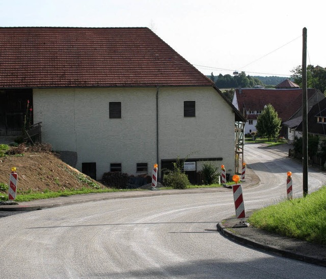 Die Arbeiten an der Ortsdurchfahrt Boll sind nahezu abgeschlossen. 