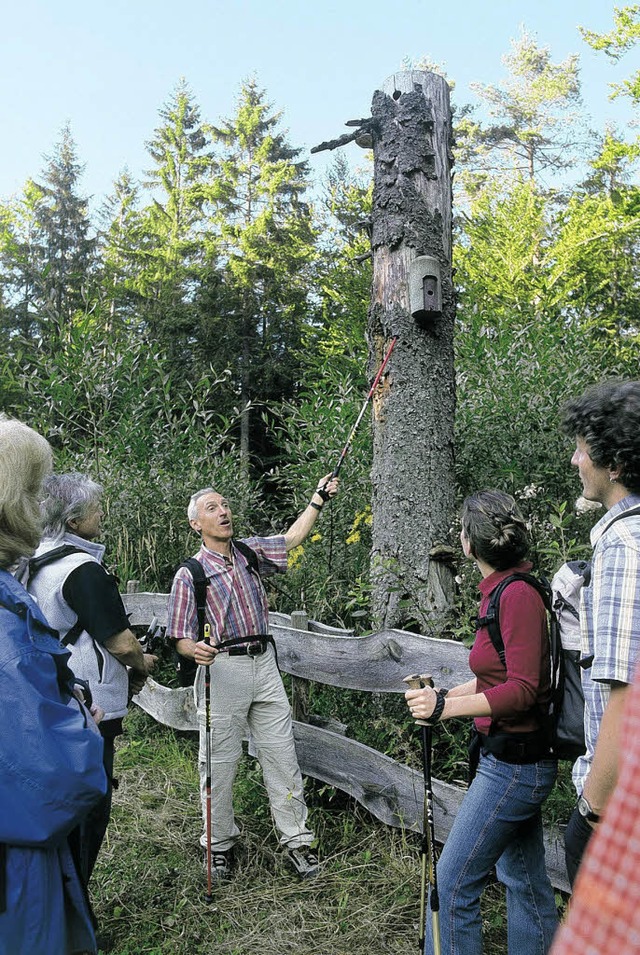 Wanderfhrer in Aktion 