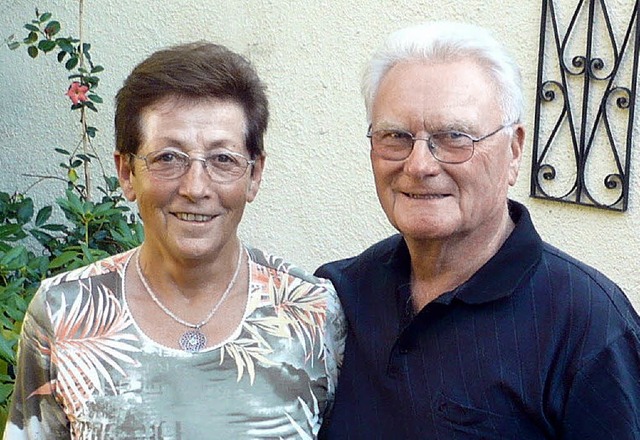 Goldene Hochzeit feiern  Hanne und Heinz Hauser.   | Foto: Dieter Fink