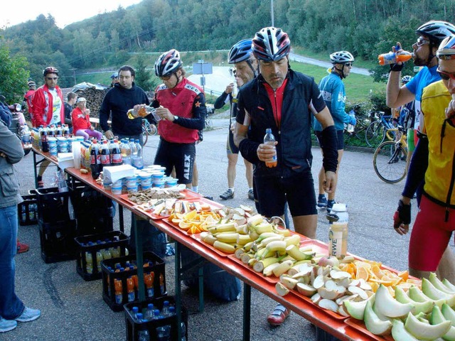 Fr die Radsportler muss gengend Verpflegung bereitstehen.  | Foto: Privat