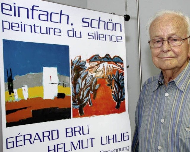 Helmut Uhlig  (Bild) und Grard Bru stellen  im Museum aus.   | Foto: Trenz