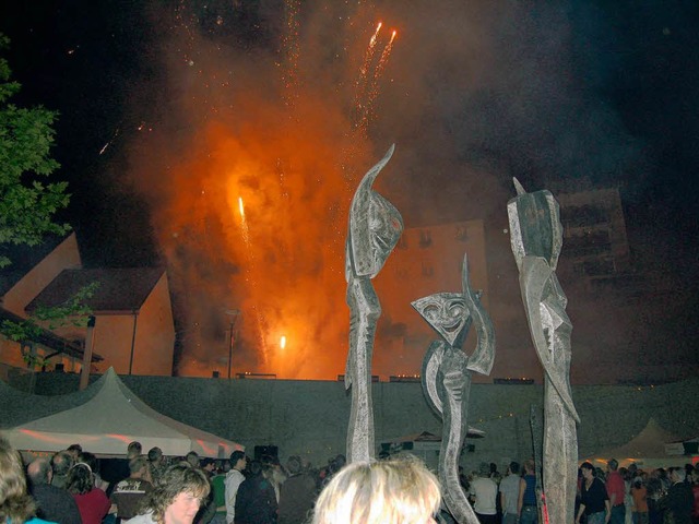 Die &#8222;Frigi Nacht&#8220; am Zel...erwerk einen unbestrittenen Hhepunkt.  | Foto: Paul Berger