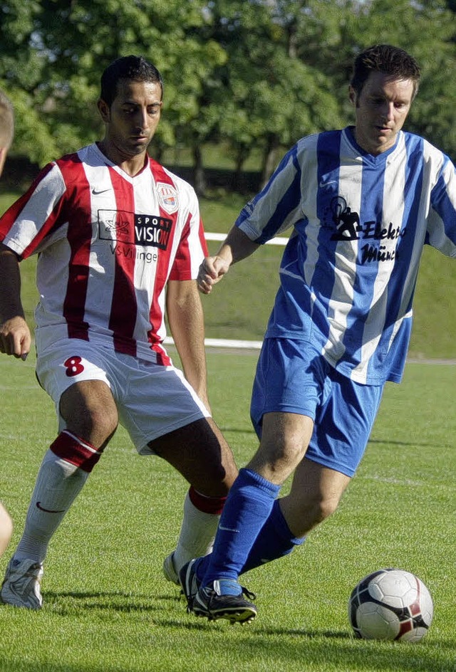 Die Fuballer des Aufsteigers FKB Vill...n sich mit 2:4 Toren geschlagen geben.  | Foto: Reinhardt