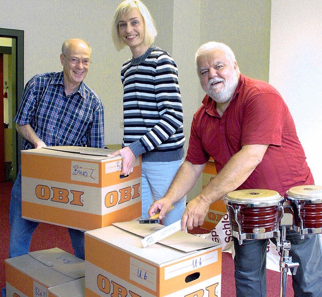 Es kann losgehen: (von links) Christop... &#8222;Musikum Lahr &#8220; loslegen.  | Foto: heidi fssel