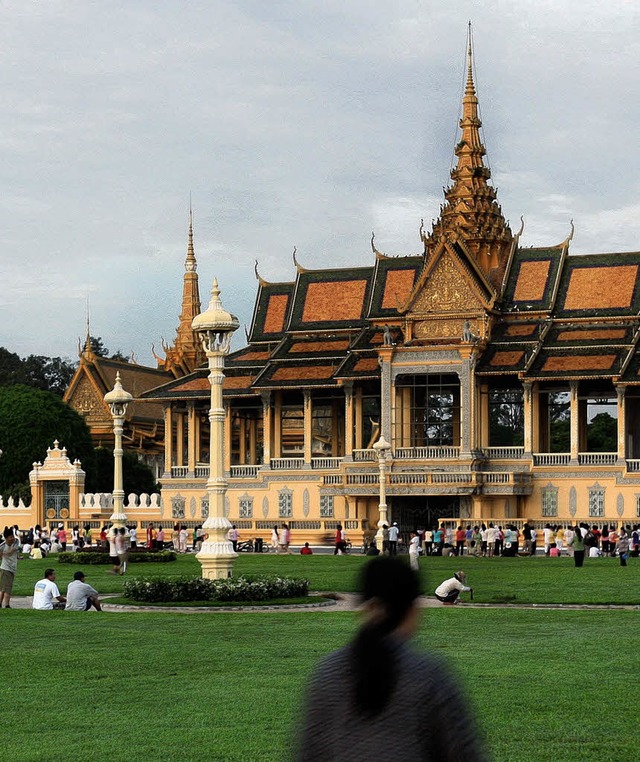 Auch in Phnom Penh (hier: Der Knigspa...g Bamboo&#8220;-Konzerte stattfinden.   | Foto: AFP