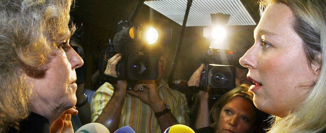 Ihr Auftreten vor der Presse fand viel...Pasquier (links) und Katharina Wagner   | Foto: ddp