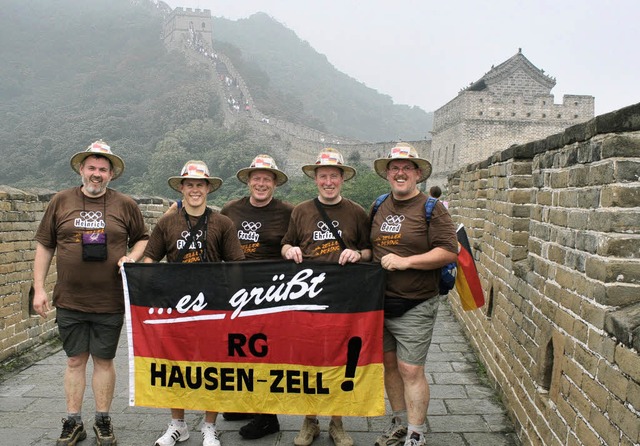 Die frhliche Reisegruppe der RG Hause...hrfried Hassler und Bernd Leimgruber.   | Foto: Privat