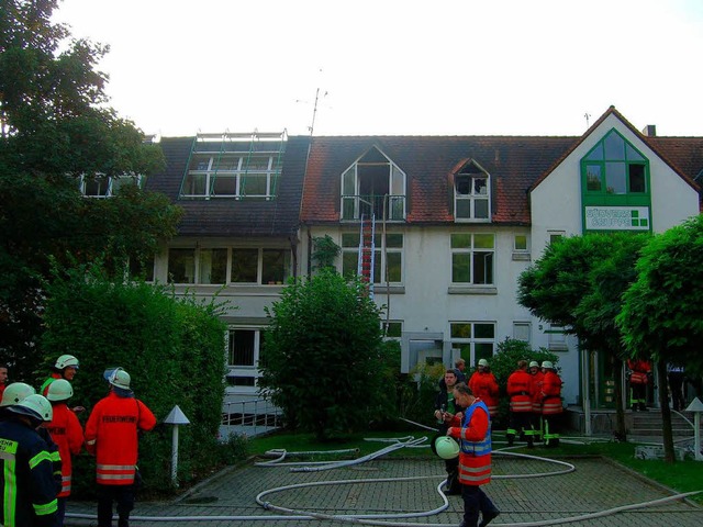 Bei der Sdvers GmbH in Au war ein Feuer in der Teekche ausgebrochen.   | Foto: privat