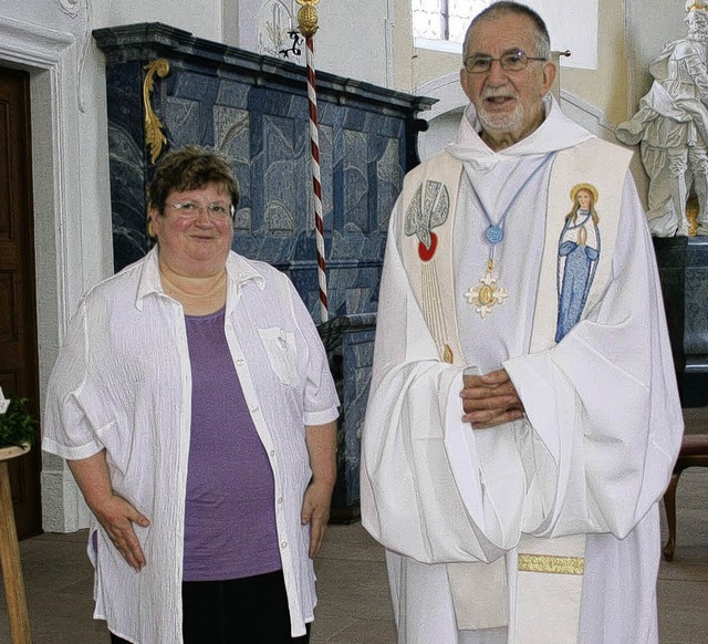 Freuten sich ber das Wiedersehen in M...ter Gerard beim Lourdes-Pilgertreffen. 