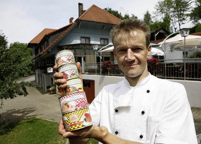 Deftiges in Dosen zum Mitnehmen: Herrm... Hausmacher Wurst  vom Lieberatsberg.   | Foto: Christoph Breithaupt