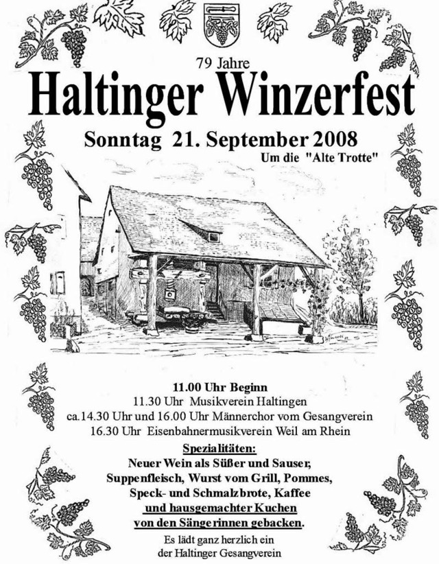 Plakat frs Winzerfest   | Foto: Privat