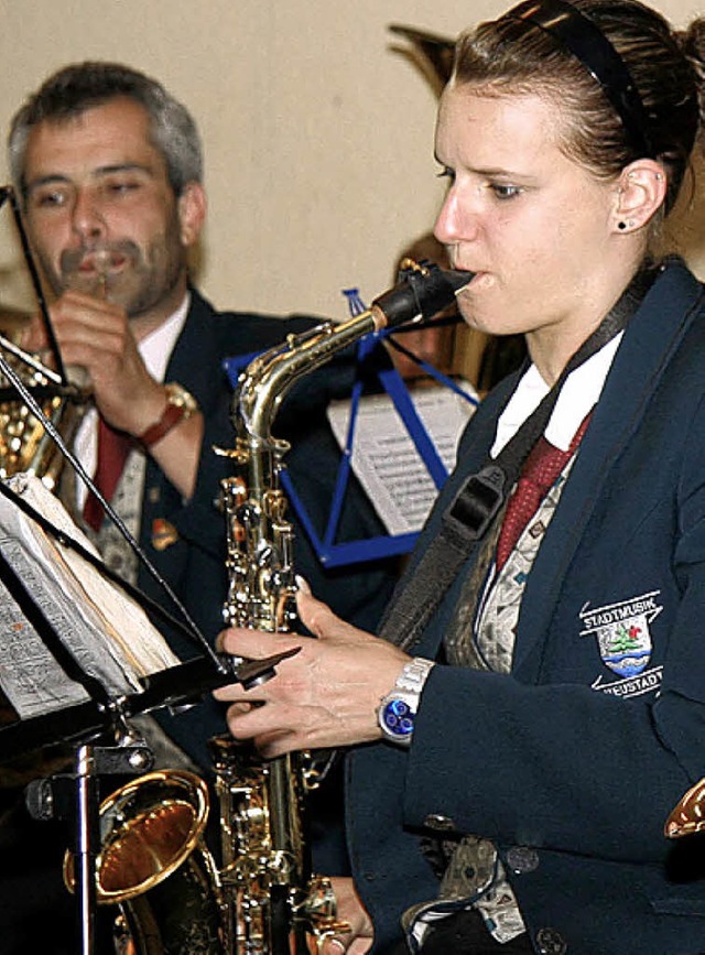 Die Stadtmusiker spielen beim musikali... und knftig  bei Serenadenkonzerten.   | Foto: eva korinth