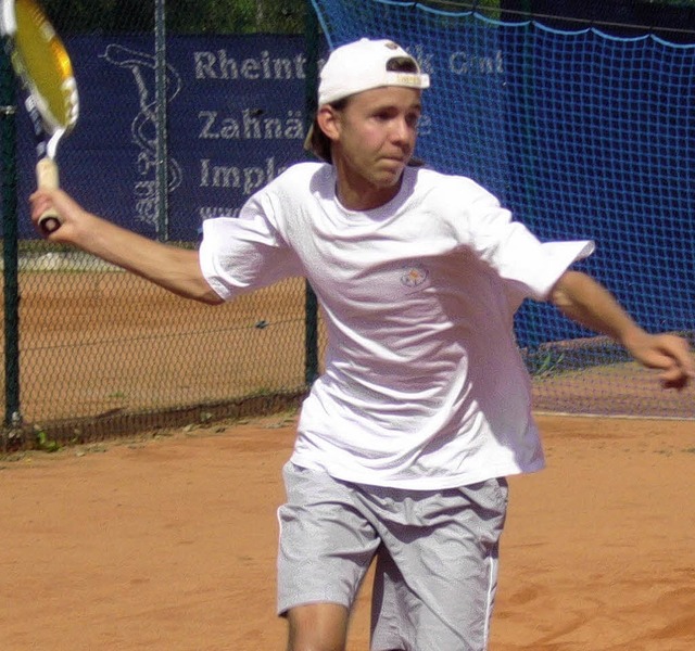 Daniel Kromer (TC Ettenheim)  zhlt  zu den Mitfavoriten.   | Foto:  Verein