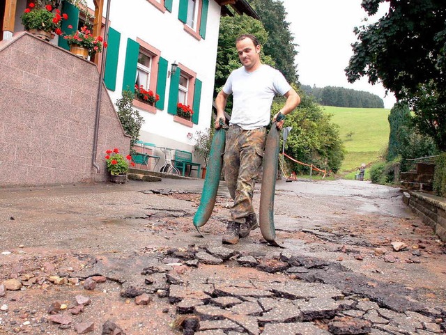 Straenschden im Kirchgraben  | Foto: Heidi Foessel