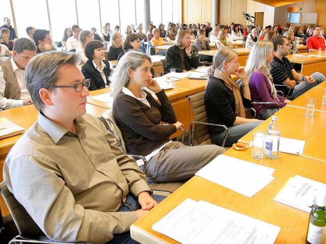 Bei der Lehrervereidigung  | Foto: Peter Heck