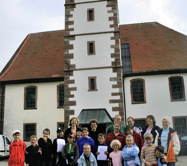 Auf Entdeckungsreise:  Im Rahmen  des ... Kinder  den Gersbacher  Kirchturm.     | Foto: Gerd Sutter