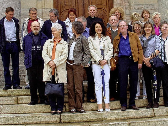 Klassentreffen der ehemaligen Wirtscha...at sich die Runde fest vorgenommen.     | Foto: BZ