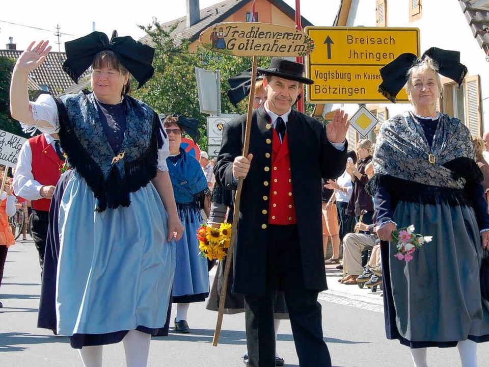 Der Gottenheimer Trachtenverein war Gastgeber zum Kreistrachtenfest.   | Foto: Sebastian Ehret