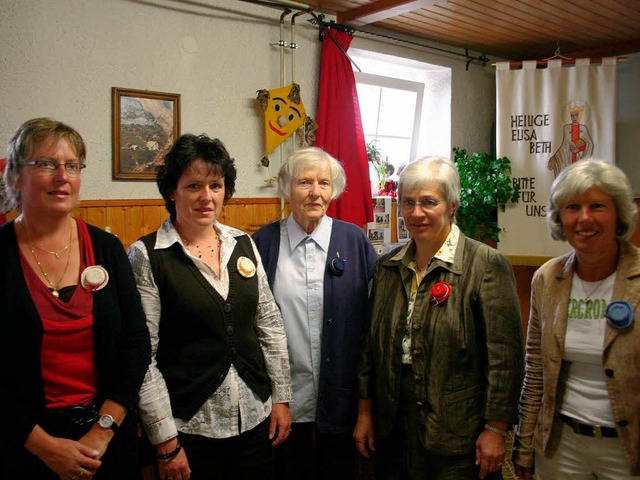 Das Vorstandsteam der Frauengemeinscha... Rees und Elisabeth Wolfer (von links)  | Foto: Michael Martin