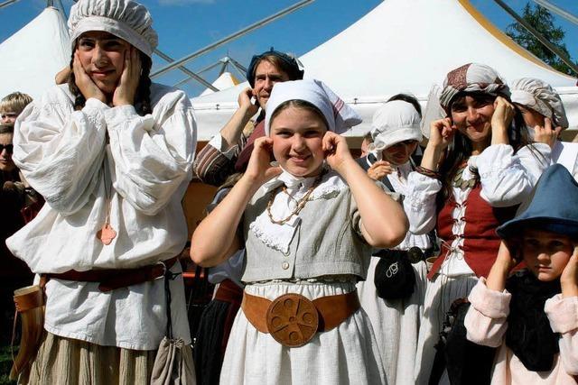 Ritter Lanzelot am Bratwurststand