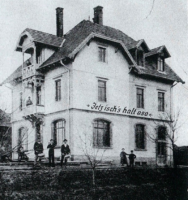 Grovater Fidel Henselmann erbaute das...Offenburger: das Gasthaus Lindenhhe.   | Foto: repro: stadtarchiv offenburg