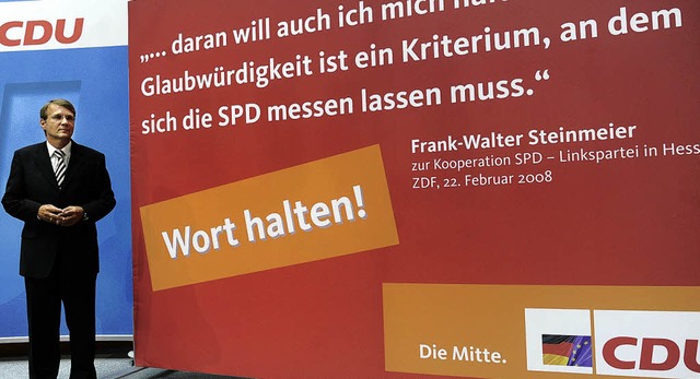 CDU-Generalsekretr  Pofalla prsentie...e Union auch im Wahlkampf einfordern.   | Foto: ddp