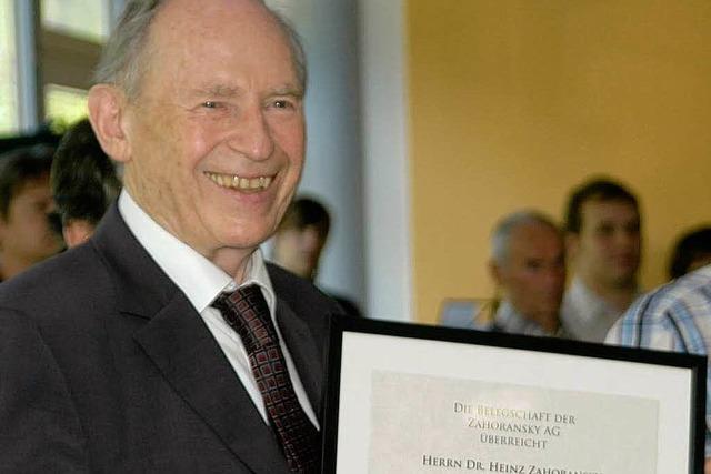 Heinz Zahoransky feiert 80. Geburtstag