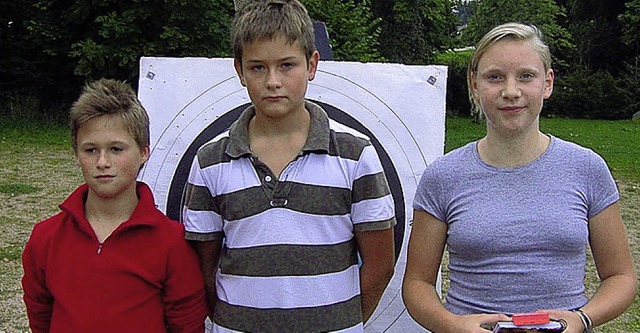 Stolz zeigten sich die   Erstplatziert... Julian Bernauer und Elisabeth Mller.  | Foto: Siegfried Krex