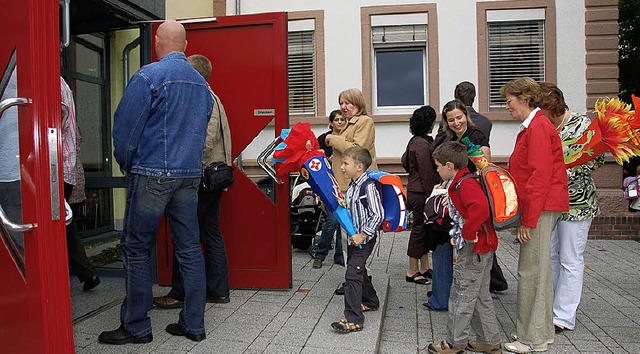 Schulbeginn Otto-Raupp-Schule Einschulung 