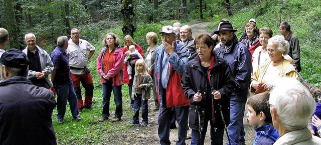 Rund um die Wasserversorgung ging es bei der Bannwanderung in Hgelberg.  | Foto: erika dietrich