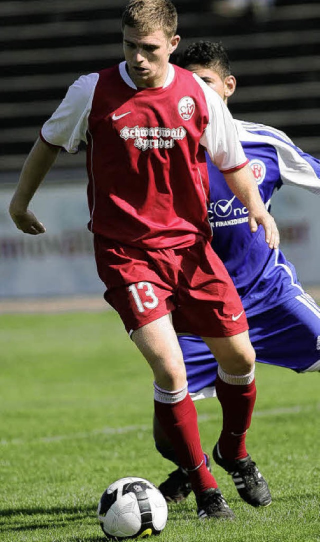 Beim Offenburger Strmer Alexander Chr...Kraft  im Moment  nur fr 70 Minuten.   | Foto:  Peter Aukthun (A)