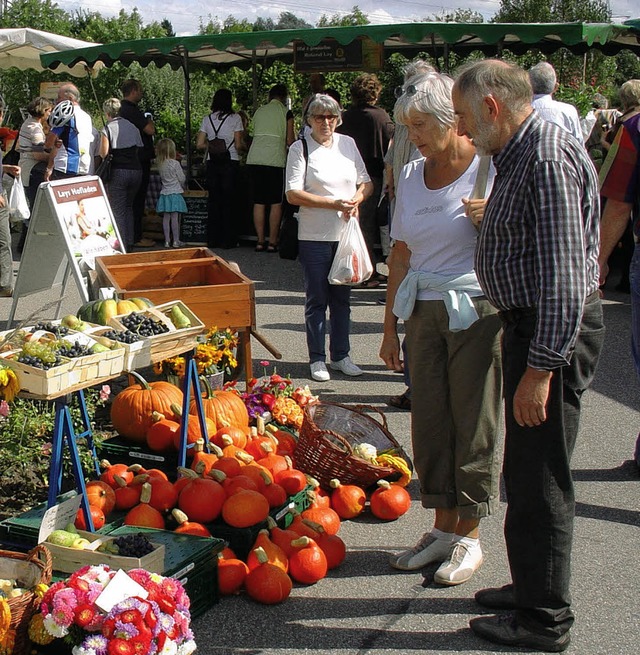 Der Krbis, mittlerweile kulinarischer... durfte beim Gemsefest nicht fehlen.   | Foto: Christa Rinklin