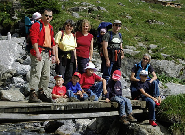 Nicht nur &#8222;Ehemalige&#8220;, auc...el auf Alpenexkursion in der Schweiz.   | Foto: Kurt Meier