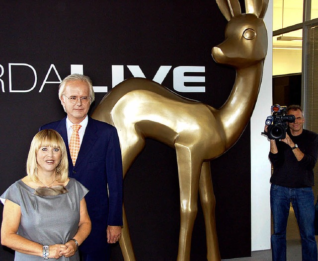 Bambi-Botschafter: Patricia Riekel und Harald Schmidt.   | Foto: Seller