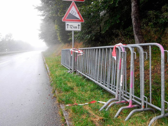 Teilweise nur 20 Meter Sicht herrschte gestern auf der  Schauinslandstrecke.  | Foto: Michael Bamberger