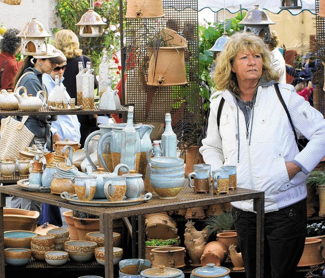 Sei es Stilvolles frs Wohnen oder Aus...onen war auf dem Tpfermarkt zu sehen.  | Foto: Fotos:  BZ