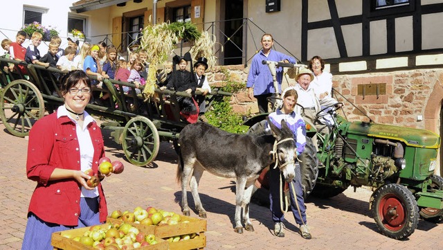 &#8222;Hab&#8217; mein Wagen voll gela...sfest des Windenreuter Heimatvereins.   | Foto: Dieter Erggelet