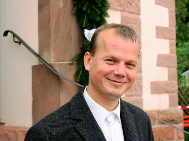 Herbolzheims evangelischer Pfarrer Oliver Wehrstein.  | Foto: Thilo Bergmann