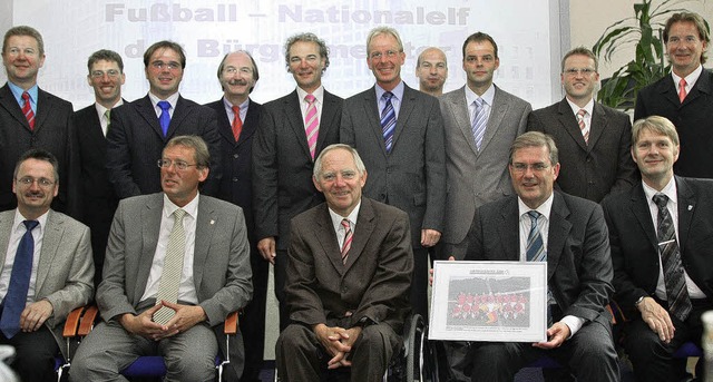 Bundesinnenminister Wolfgang Schuble ... Au (hintere Reihe 5. von  links)       | Foto: privat