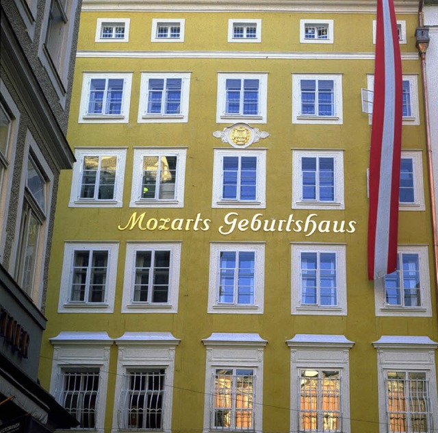 Auch das Geburtshaus  Mozarts stand   ...h  auf der Besuchsliste der Verlobten.  | Foto: Salzburg Tourismus GmbH