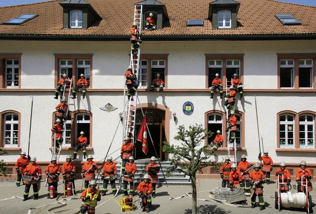 Feuerwehrbung vor der Grundschule Todtnau   | Foto: FFW Todtnau