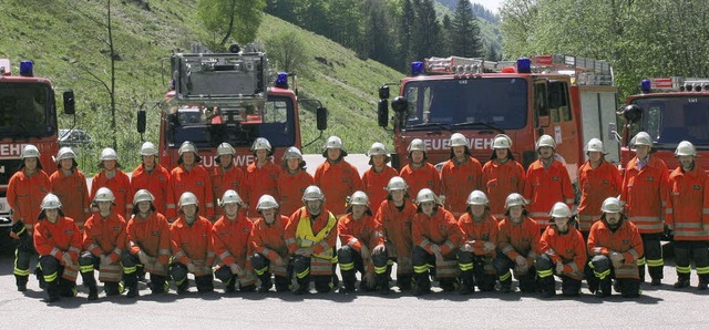 Die Aktiven der Freiwilligen Feuerwehr Todtnau  im Jubilumsjahr  | Foto: FFW Todtnau