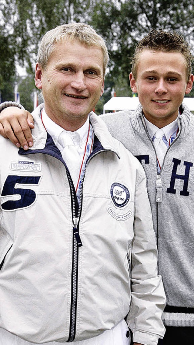 Vater und Sohn: Andreas  und Niklas Krieg   | Foto: frieler