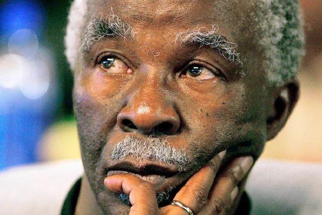 Prsident Thabo Mbeki kndigt Rcktritt an