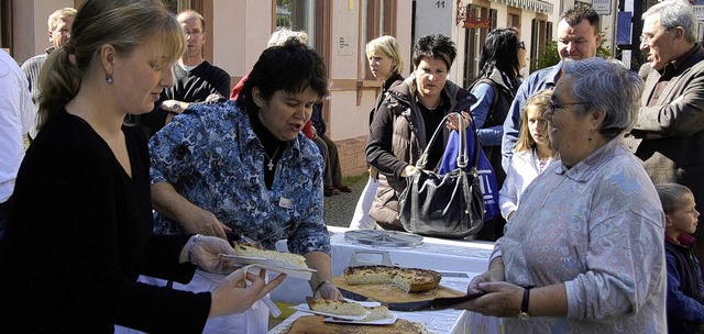 Fr diesen Zwiebelkuchen gab&#8217;s viel Lob.  | Foto: Sylvia-Karina Jahn